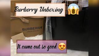 BURBERRY TOTE BAG UNBOXING ll BURBERRY REVERSIBLE LEATHER TOTE