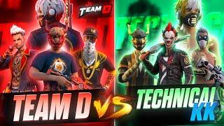 Team D Vs Technical KK.. 4V4 Battle  SAMSUNG A3A5A6A7J2J5J7S5S6S7S9A10A20A30A50