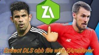 how to extract Dream leage soccer zip file via zarchiverTanwer