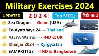 Military Exercise 2024 Current Affairs  Current Affairs 2024  Indian Navy Army Airforce 