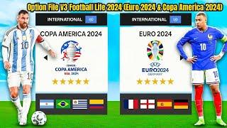 PES 2021 Option File V3 Football Life 2024 Euro 2024 & Copa America 2024