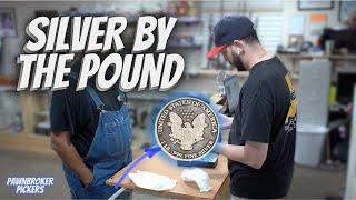 SILVER IS STILL COMING INTO THE PAWN SHOP BY THE POUNDS