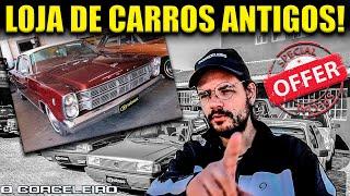 CARROS ANTIGOS À VENDA uma visita a uma LOJA DE ESPECIALIZADA em ANTIGOS