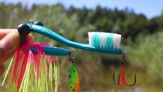 Toothed Brush bait for fishing  diy fishing lure