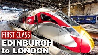 Riding the British First Class High-Speed Train from Scotland to England  AZUMA