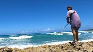 3 DIAS SOLO EN EL CARIBE PESCA Y COCINA. pesca urbana República Dominicana