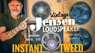 Vintage Jensen Speakers IS the TWEED SOUND