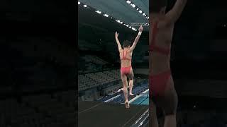 PERFECT SCORE by 14 year old girl in  womens platform final