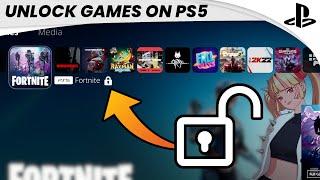 How to UNLOCK Games on PS5 EASY 2022  SCG