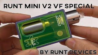 RUNT MODS MINI V2 VAPEFEST EDITION BY RUNT DEVICES - 3D PRINTED BOX MOD - SQUONKER - SQUONKING - BF