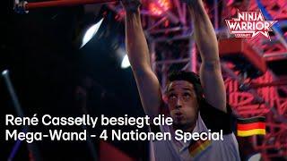 Team Germany René Casselly besiegt die Mega-Wand  Ninja Warrior Germany 4 Nationen Special 2022