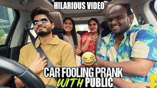 Anand Deverkonda & Emmanual Hilarious Car Fooling Prank With Public Gam Gam Ganesha Movie
