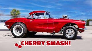 CHERRY SMASH 62 CORVETTE GASSER UNTOUCHED FOR 40 YEARS KING OF THE 70S ISCA SHOW CAR CIRCUIT