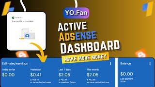 Active Your Google Adsense Dashboard - Active Dashboard New Method
