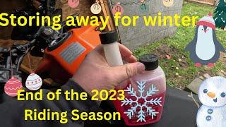 an End to the 2023 Riding Season winter storage