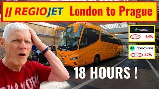 REGIOJET Marathon 20 hour journey  London to Prague