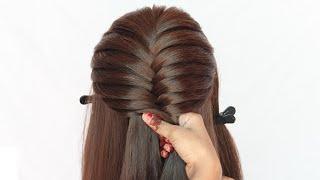 3 fancy hairstyle for party look  hairstyle for girls  unique hairstyle  ponytail hairstyle