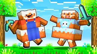 ¡NOS pasamos MINECRAFT pero SOMOS PASTELES  en MINECRAFT con PANCRACIO