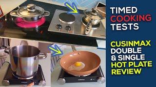 Cusimax Hot Plate Reviews & Cook Tests - Electric Single & Double Burner Hot Plates
