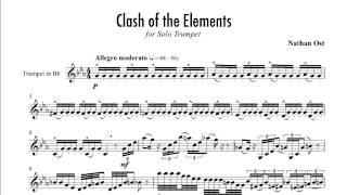 Clash of the Elements for Solo Trumpet by Nathan Ost