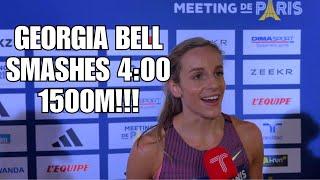 Georgia Bell selected for Olympic 1500m then SMASHES 4 minute barrier  Paris Diamond League