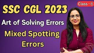 Art of Solving Spotting Errors For Beginners with tricks - 6  SSC CGL 2023 English With Rani Maam