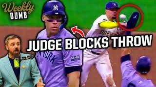 Aaron Judge interferes with double play & MLB is bringing back the old uniforms  Weekly Dumb