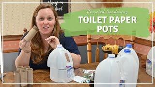 Easy Seed Starting Pots from Toilet Paper Rolls