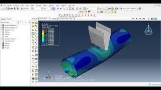 Abaqus Tutorial Videos - Contact Analysis of 3D Shell Parts in Abaqus 6.14