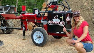 #895 Incredible LOG SPLITTER Wolfe Ridge Not your typical splitter