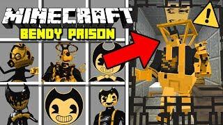Minecraft BENDY PRISON MOD  BENDY AND THE INK MACHINE JAIL  Modded Mini-Game