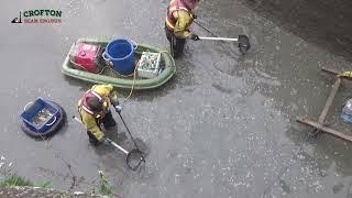 Crofton Beam Engines - Fish rescue on the Kennet & Avon Canal at Crofton