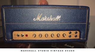 MARSHALL STUDIO VINTAGE SV20H and how it compares to the JCM800 SC20H STUDIO CLASSIC