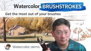 Watercolor Brushstrokes Guide - get the most out of your brushes