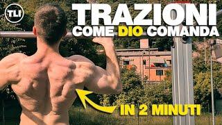 TE LO IMPARO - Tecnica Perfetta delle TRAZIONI in 2 Minuti  LISTHEN