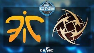 CSGO - Fnatic vs. NiP Dust2 - ESL One 2015 Katowice - Grand Final - Map 1