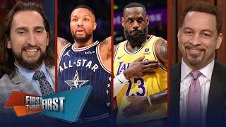 2024 NBA All-Star East beat West LeBron talks retirement Dame wins MVP  NBA  FIRST THINGS FIRST