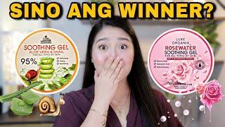 Rosewater vs. Aloe Vera and Snail  Luxe Organix Soothing Gel Comparison  May Santos