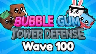 Wave 100 in Bubble Gum Tower Defense  Roblox