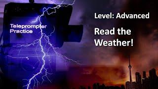 Teleprompter Practice - Advanced - Reading the weather