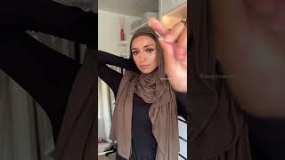 Neck coverage hijab style  #hijabtutorial #hijabstyle #hijabi