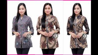 atasan batik wanita  blous batik