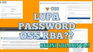 Cara Mengatasi Lupa Password pada Akun OSS RBA