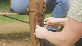 How to lace up long horse riding boots - Andalucia Boots