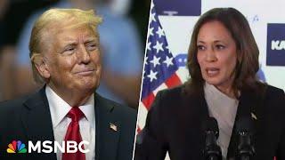 See VP Harris slam fraudster Trump in first speech at campaign headquarters