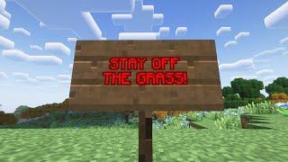 Minecraft but we CANT TOUCH GRASS