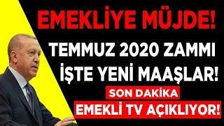 MÜJDE Emekli Temmuz 2020 zam listesi Son dakika haberleri canlı yayın EMEKLİ TV farkıyla ekranda