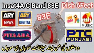 Insat 4a 83e C Band Channel List Update  Insat 6Feet Dish Setting