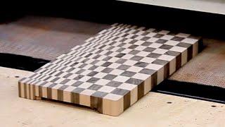 A small custom 3D end grain cutting board #8