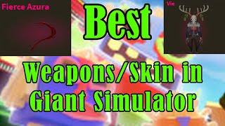 Best Swords and Skin in Giant Sim Very fast tutorial